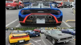 Winter Daikoku Parking. Euro US JDM muscle everywhere!