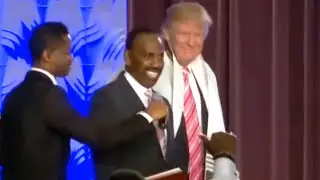 Donald Trump blessed with a prayer shawl in Detroit 9-3-16 FULL VIDEO
