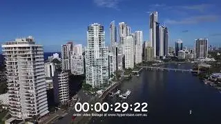 Stock Video Aerial Footage of Gold Coast Australia