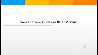 Linux Intermediate Questions