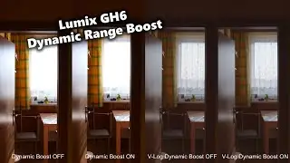 Panasonic Lumix GH6: Dynamic Range Boost Comparison incl. V-Log