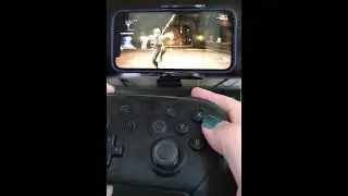 Warframe Mobile Beta test using a Switch Pro Controller
