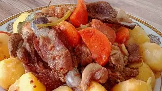 Қуырдақ. Готовим Куырдак. Ұлттық тағам. Казахское национальное блюдо
