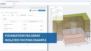 Foundation FEA Demo - Isolated Footing Example