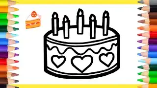 How to Draw Cake - Easy Step-by-Step Tutorial for Beginners