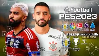 Pes 2023 PPSSPP Com Brasileirão e Europeus Atualizados
