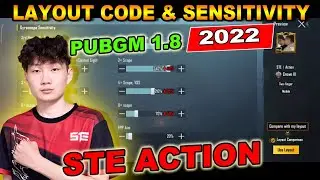 (2022) STE ACTION Sensitivity & Control Code PUBG Mobile 1.8