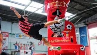 BICYCLE KICK PUNCHING MACHINE CHALLENGE