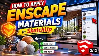How to Apply Enscape Materials in SketchUp  Step by Step Tutorial