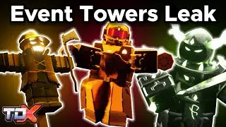 TDX Halloween Event Towers Leaks #78 (Scarecrow, Flamethrower, The Relic) - Tower Defense X Roblox