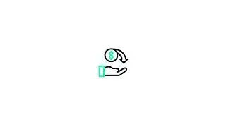 Cashback icon Lottie JSON animation
