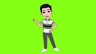 Green screen animated boy｜ No copyright video