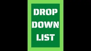 How To Add a Drop-down List in Excel