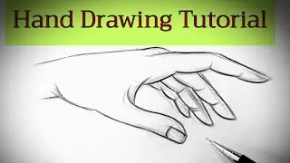 How to draw hand/hands for beginners Hand drawing basics easy step by step tutorial with pencil.