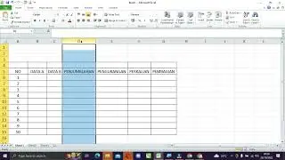 CARA MENAMBAH DAN MENGHAPUS TABEL ATAU KOLOM DI EXCEL