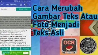 Cara Merubah Gambar Atau Foto Teks Menjadi Teks Asli || Scan Gambar