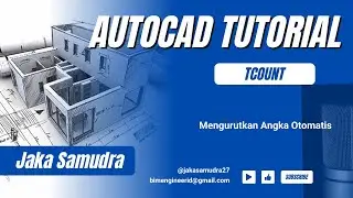 AUTOCAD TUTORIAL - MENGURUTKAN ANGKA OTOMATIS #autocad #autocadtutorial #autocadtips