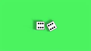 Dice Rolling Animation Green Screen