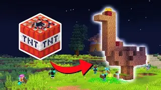 We Built a GIANT GOOSE TRAP with TNT in Minecraft Fed's LAST LIFE