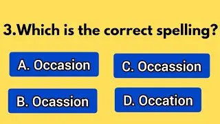 English Spelling Quiz|Can You Score 10/10?
