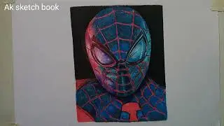 How to make spiderman realistic drawing || Time lapse || video step by step easy