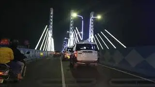 Jai Hind setu # Majherhat bridge reconstructed# Night view of Jai hind setu