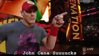 Fans Singing John Cena Sucks To His Entrance