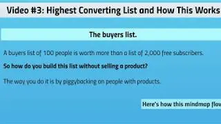Highest Converting List And How This Works | Building Your Buyers List