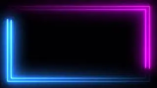 Frame animated free, Neon Light Frame no copyright, animated border, glowing frame, frame video 35