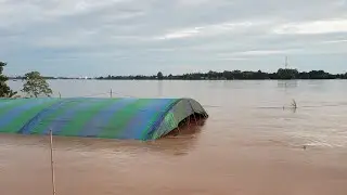 Dej Naj khoom loj heev Mekong river 09/14/2024 05:30PM