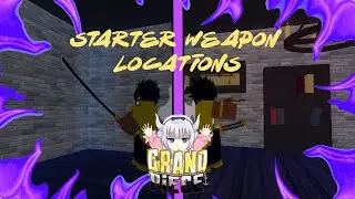 STARTER WEAPON LOCATIONS || Grand Piece Online