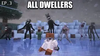 Surviving ALL DWELLERS in a Frozen Wasteland In Minecraft