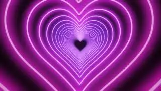 3 HOURS 4K Heart Loop Background | Túnel de corazones en movimiento