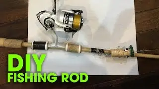 How To Make a DIY Fishing ROD - اصنع صنارة صيد من الخيزران من قطعتين - Làm Cần Câu Máy-qarmoq yasash
