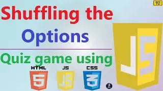 #92 Shuffling the Options | Code for Swap Two Number in JavaScript | Swap Two Number in a Array