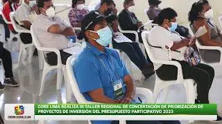 III taller regional de concertación de priorización de proyectos de inversión del PP 2023