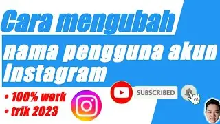 Cara mengubah nama pengguna akun Instagram trik selebgram terbaru 2023 | #instagram #selebgram #fyp