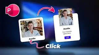 UI/UX Style - Animated Team Intro in PowerPoint ⚡ Mouse Click Action ⚡ PowerPoint Tutorial