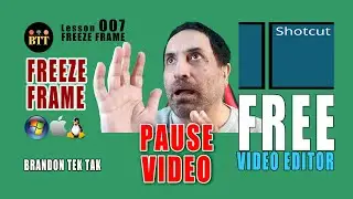 How to use Freeze Frame in Shotcut Video Editor 