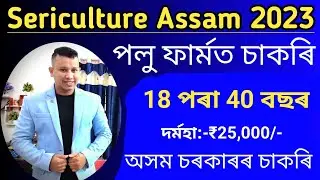 Assam Govt Jobs 2023 || Sericulture Recruitment 2023 || Latest Assam Govt Jobs 2023