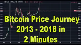 Bitcoin Journey | Bitcoin price journey | 2013-2018 in 2 Minutes