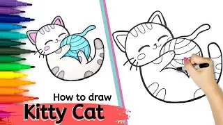 How to Draw a Cute Kitty Cat | Full Tutorial