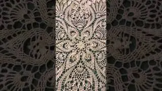 Ажурная скатерть, вяжу по МК из интернета