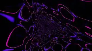 Abstract Background Video 4k VJ LOOP NEON Triangle Tunnel Hypnotic Metallic Pink Purple Screensaver