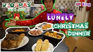 🇬🇧 Vlog - LONELY & SELF MADE Christmas Dinner (First TRY, goes wrong)