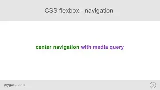 CSS flexbox - center navigation with media query