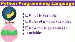 Python language tutorials | What is variable| Rules of python variable | Assign values to variables