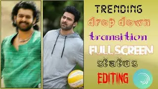 Trending drop down transition full screen video editing in alightmotion ||alightmotion tutorial.