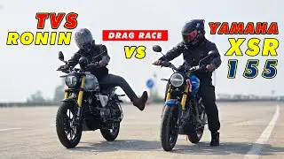 🔥 2025 Yamaha XSR 155 vs 2025 TVS Ronin | Drag Race Battle! FIRST on YouTube 🚀🔥