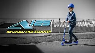 A125 Anodized Kick Scooter: Bigger Wheels, Smoother Rides!